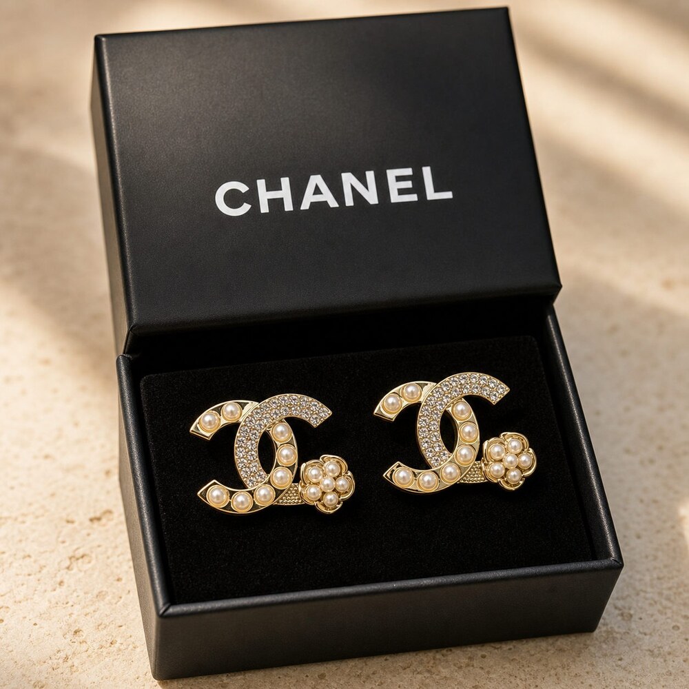 CHANEL Classic Parisian Earrings Style 3 | New with Box - Picture 3 of 9